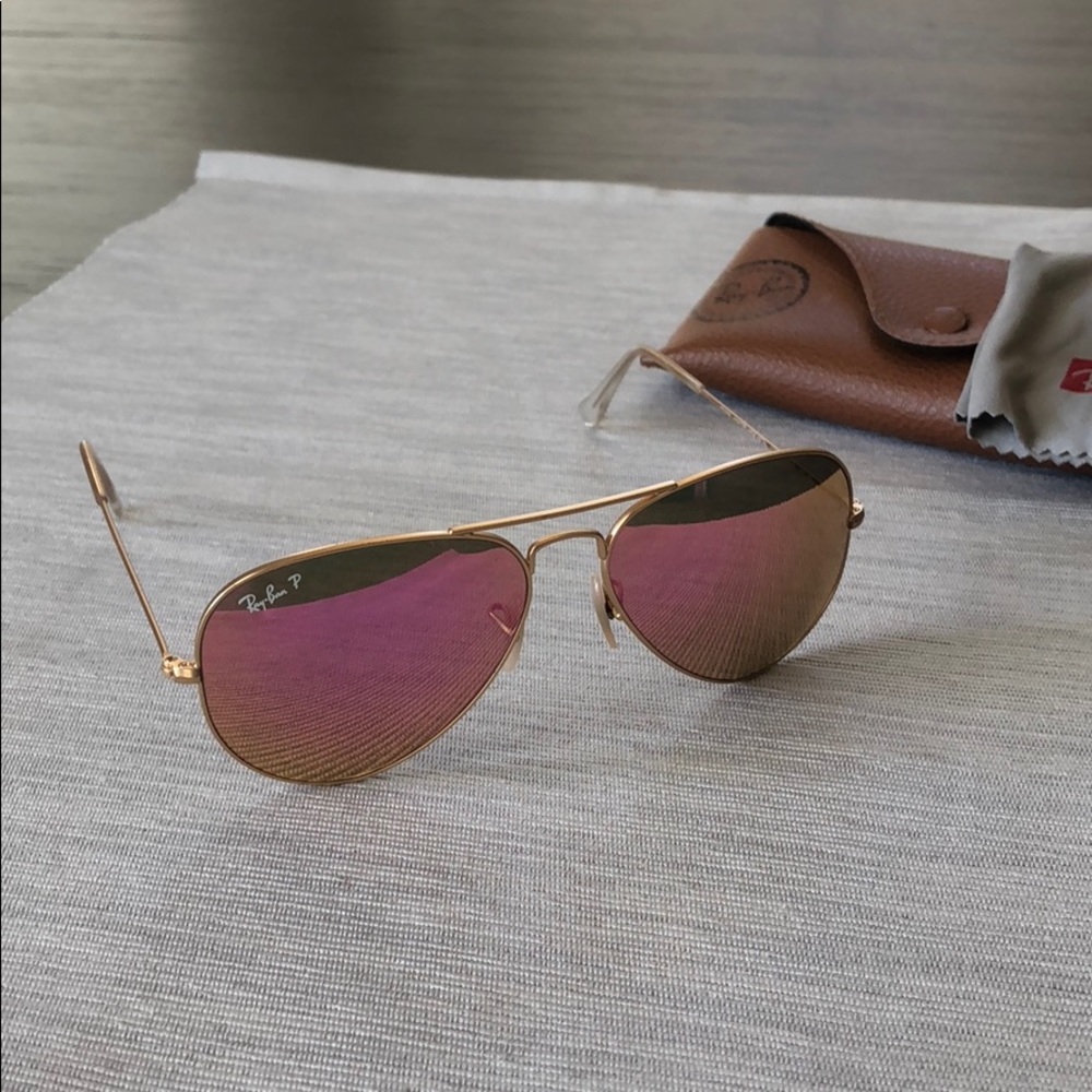 Authentic polarized aviator Ray-bans